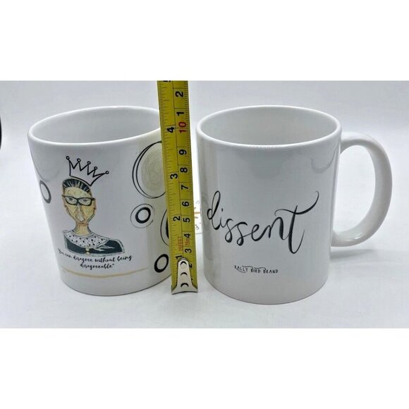 Ruth Bader Ginsburg Mug Lot 2 RBG Dissent Supreme Court Justice Drumm Coffee Cup - Picture 10 of 16